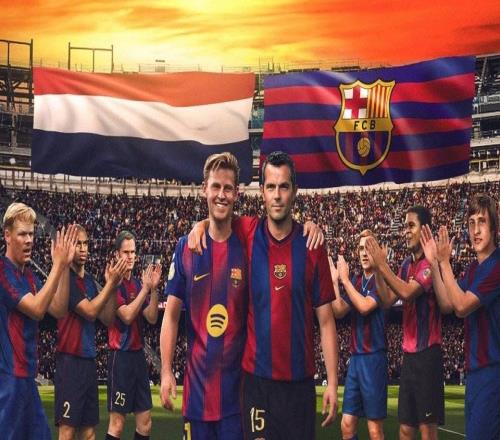 293场，弗朗基德容独占巴萨队史荷兰球员出场数第一