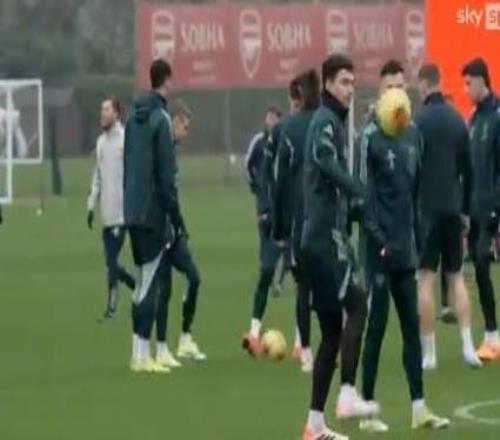 天空:萨卡、厄德高和廷贝尔缺席了阿森纳今日训练