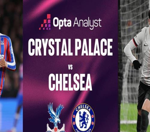 近4个赛季切尔西伦敦德比拿分第二多,水晶宫则倒数第二