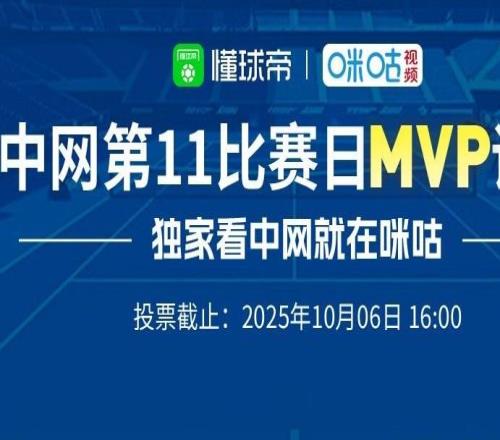 懂球帝X咪咕中網(wǎng)第十一比賽日最佳評選：諾斯科娃、阿尼西莫娃在列