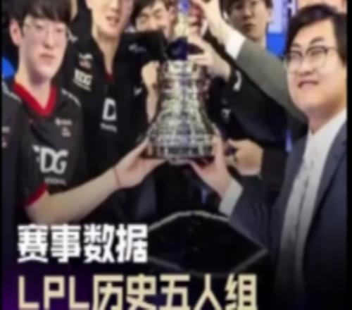 LPL歷史五人組出場數TOP10：19FPX第三，21EDG第一