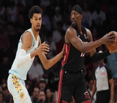 双雄争霸,热火队主帅将阿德巴约与马刺队文班亚马进行了比较