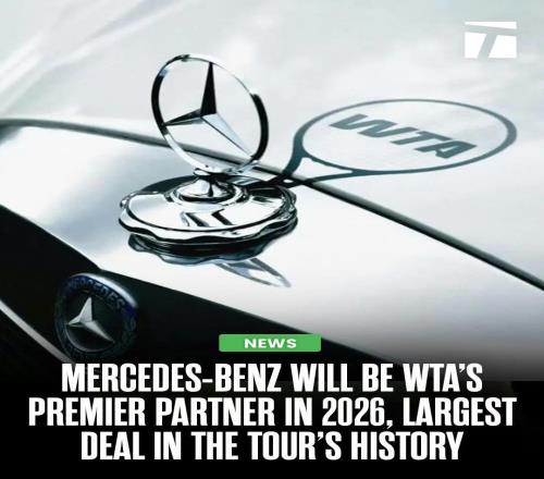梅賽德斯奔馳與WTA達成曆史級合作,共繪女子網球新未來