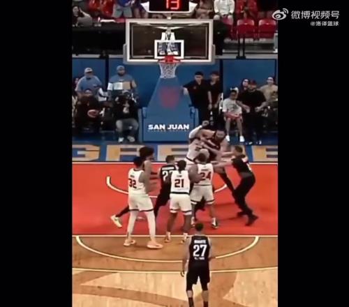 大打出手！NBA冠军中锋麦基与1米83波多黎各小后卫爆发冲突