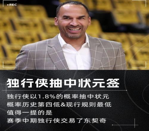 哈里森笑了！独行侠赛季中期交易东契奇随后抽中状元签