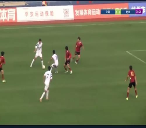 脱缰野马啊！全运会上海队长蒯纪闻带球杀入禁区破门