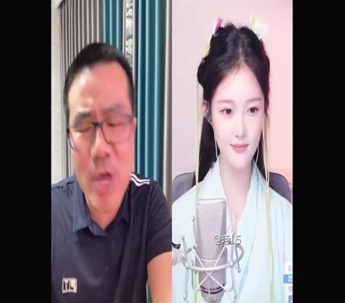 要把人笑死！徐静雨直播连线美女，深情对唱《月亮之上》