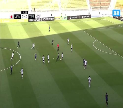 日本精彩团队配合破门，日本女足10领先中国台北女足