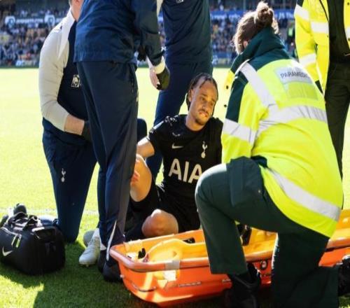 热刺伤潮凑齐医务室11人，西蒙斯确认十字韧带断裂