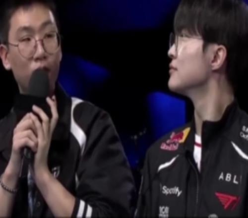 Faker赛前调侃：Ruler头发是长长了一些，浇了很多水吧