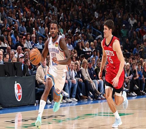 不只是防守大闸！得到足够球权的雷霆后场新星直接打爆了火箭