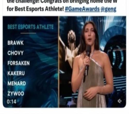 GENCEO：恭喜Chovy，有幸共事的最真诚、最努力的选手之一