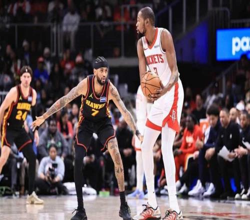 杜兰特31+5+4火箭大胜终结老鹰4连胜探花14+8+5帽生涯新高