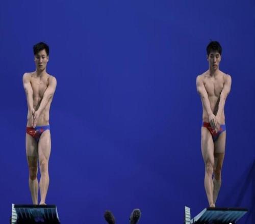十五运跳水男团比拼，谢思埸、陈艾森领衔广东队开启卫冕之旅
