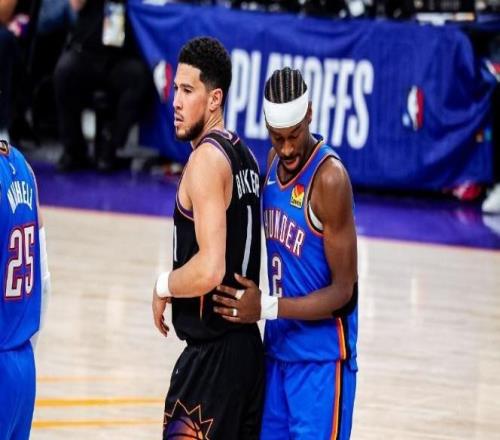 亚历山大42+4+8+半场百发百中，太阳双子星打铁，雷霆30比肩湖人