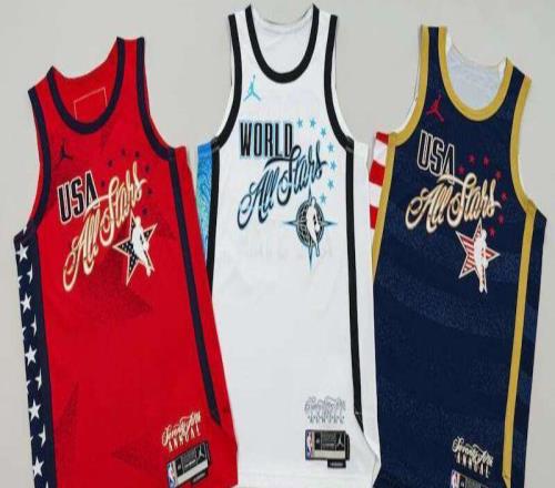 2026年全明星球衣曝光！美国队两款+世界队一款：设计致敬洛杉矶