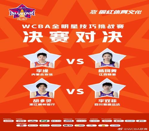 WCBA全明星技巧挑战赛决赛：李缘vs杨珂菁胡多灵vs李双菲