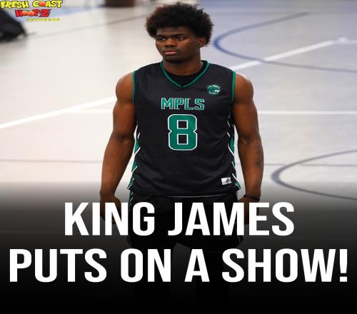 注意看这位2027届内线新星名叫KingJames跟老詹还有点像