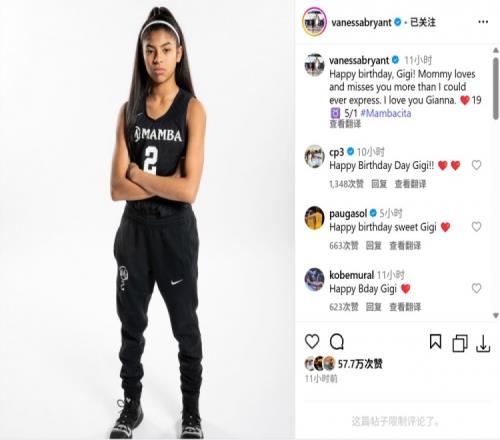 19岁了！瓦妮莎INS祝二女儿Gigi生日快乐保罗&大加也送祝福