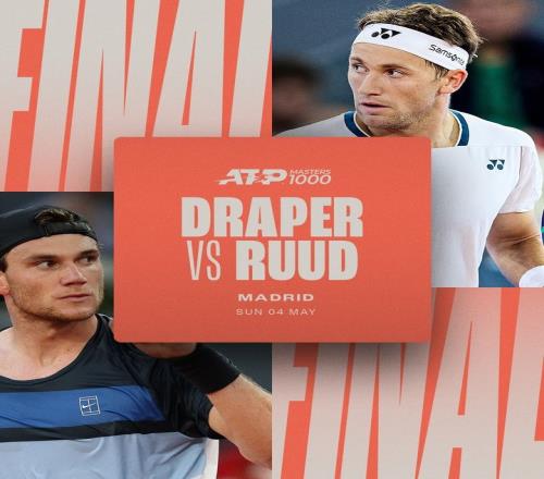 德雷珀20穆塞蒂晋级ATP1000马德里决赛，生涯首进红土大师赛决赛