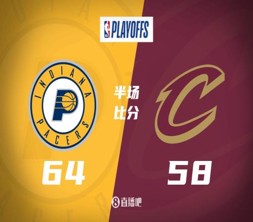 有丶难顶啊！步行者60%命中率半场领先骑士6分！