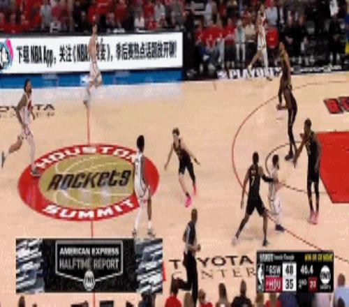 苦苦支撑！阿门冲击内线自投自补扣进随后反击高难度拉杆再中
