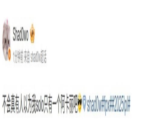 赢了随便说Shad0w：不会真有人以为我solo只有一个阿卡丽吧