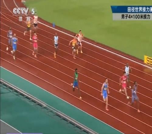世界田径男子4x100米接力：中国队跑出38秒30，小组第三无缘决赛