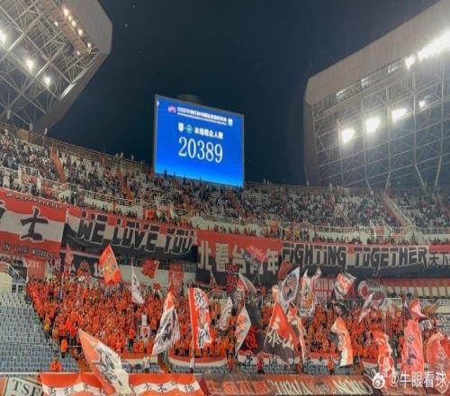 超过2万！记者：泰山队本轮现场观众人数为20389人