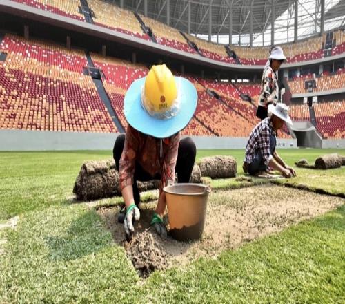 渝媒：龙兴足球场完成8000平方米草坪移植确保达国际A级赛事标准