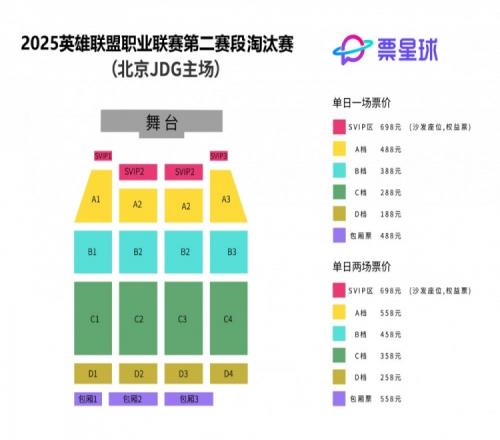 LPL骑士之路季后赛开票：SVIP698元，最后排188元