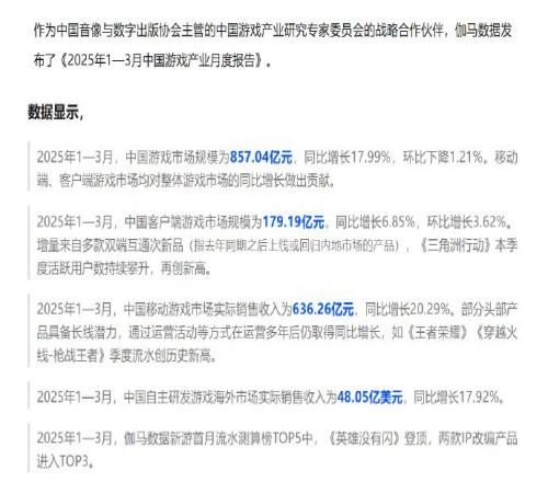 《王者荣耀》流水创新高！中国游戏13月产业报告：规模达857亿元