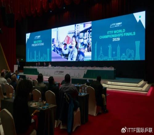 中国未能获得2029年世乒赛举办权，将在巴西的里约热内卢举办