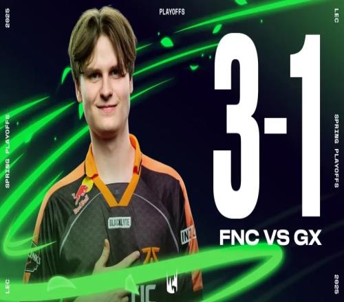 LEC赛果：Upset超神霞终结系列赛，FNC绅士横扫GX晋级