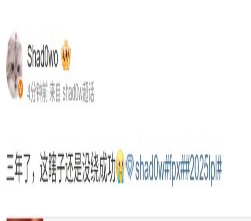 FPX打野Shad0w赛后更博：三年了，这瞎子还是没绕成功