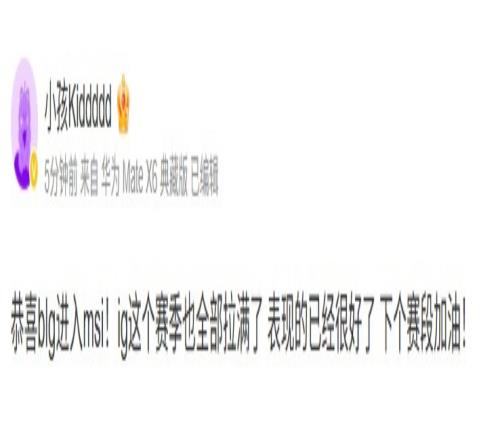 KID：恭喜blg进入msi！ig这个赛季也全部拉满了表现已经很好了