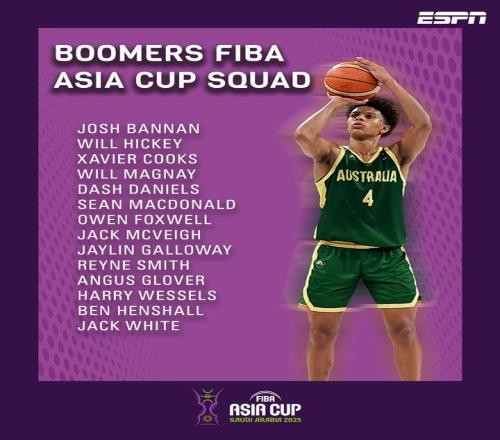 二队出战！澳大利亚亚洲杯14人名单：无现役NBA球员4人有NBA经历