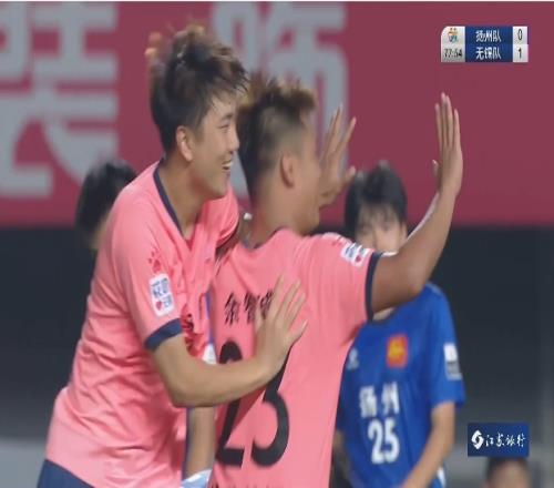 再下一城！扬州队后点不设防，无锡队第78分钟两球领先