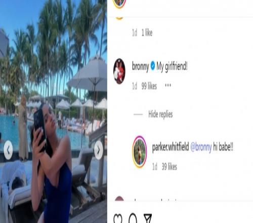 秀恩爱！布朗尼在社媒与女友互动后者回复：我的宝贝