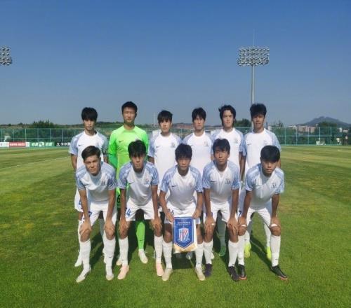 中国足球青少年精英联赛第7轮，上海申花100战胜兰州陇原竞技