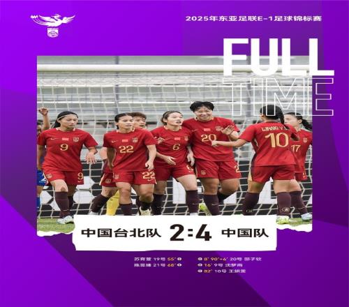 2025东亚杯中国女足42中国台北女足
