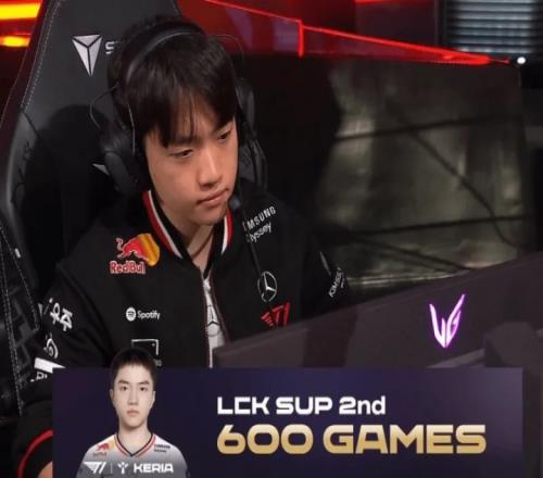 里程碑！Keria成为第二位达成LCK600场纪录的辅助选手