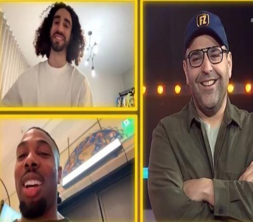 库库与特拉奥雷连线并打趣：还好隔着屏幕，不过都是场上的事