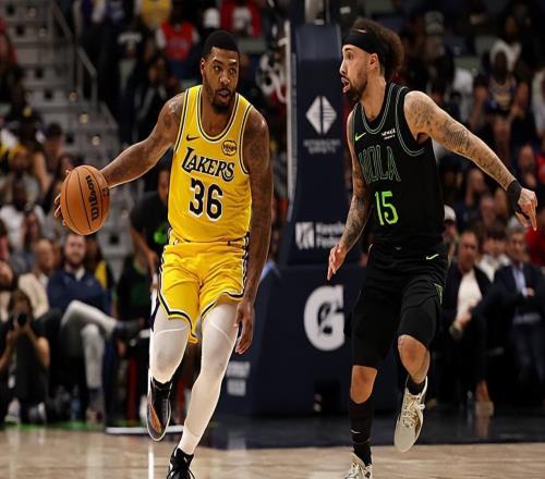 进攻端手感不错，湖人后场大闸难得起到了决定性的作用