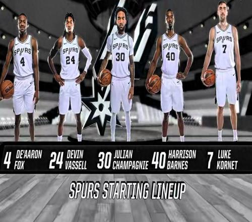 马刺115102开拓者！官方数据揭晓，2人轰37分，杨瀚森NBA杯首秀