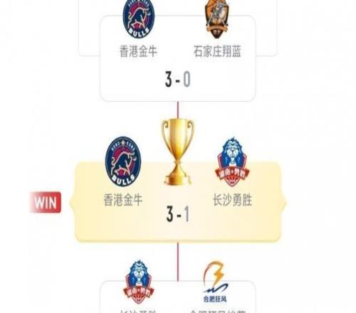 本赛季NBL前4为金牛&勇胜&狂风&翔蓝有望参加CBA俱乐部杯