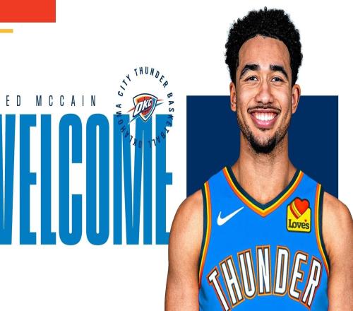 官方：雷霆通过交易得到“魔仙哥”麦凯恩，并裁掉普拉姆利