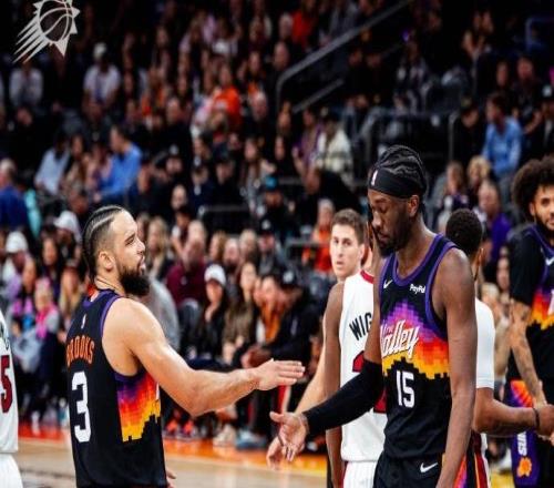 布克格林缺阵，热火双杀太阳！阿德巴约22分7板，狄龙空砍26分