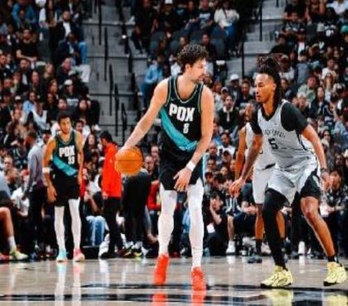 阿夫迪亚29+11+10开拓者擒马刺2连胜杨瀚森替补2分2板2盖帽