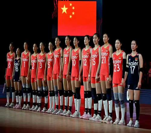 海尔logo现身女排队服，两张中国名片携手了